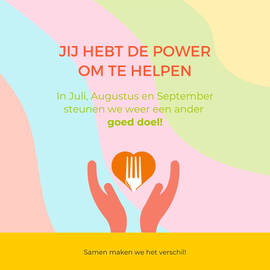 Poster goede doel voor 3e kwartaal. De Nederlandse Voedselbanken.