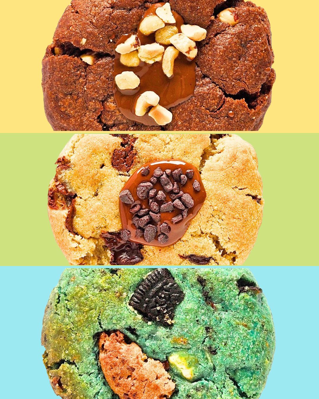 Heerlijke cookiebox gevuld met 3 vegan koeken
